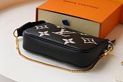 Forubags Louis Vuitton Mini Pochette Accessoires Monogram Black Leather -M80501 - 15.5x10.5x4 cm - 4