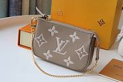 Forubags Louis Vuitton LV Mini Pochette Accessoires Monogram Gray Leather - M80501 - 15.5x10.5x4 cm - 1