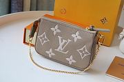 Forubags Louis Vuitton LV Mini Pochette Accessoires Monogram Gray Leather - M80501 - 15.5x10.5x4 cm - 5