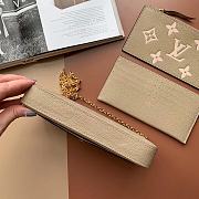 Forubags Louis Vuitton Felicie Pochette Monogram  Dove / Creme – M69977 – 21x12x3cm - 4