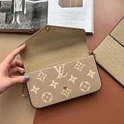 Forubags Louis Vuitton Felicie Pochette Monogram  Dove / Creme – M69977 – 21x12x3cm - 5