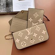 Forubags Louis Vuitton Felicie Pochette Monogram  Dove / Creme – M69977 – 21x12x3cm - 6