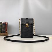 Forubags Louis Vuitton Vertical Trunk Pochette Black – M67871 – 11x17.5x3.5 cm - 1