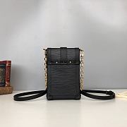 Forubags Louis Vuitton Vertical Trunk Pochette Black – M67871 – 11x17.5x3.5 cm - 4