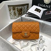 Forubags Chanel Classic Double Flap Bag Orange - 20cm - 1