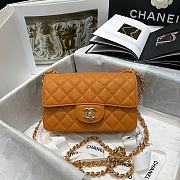 Forubags Chanel Classic Double Flap Bag Orange - 20cm - 6