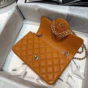 Forubags Chanel Classic Double Flap Bag Orange - 20cm - 4