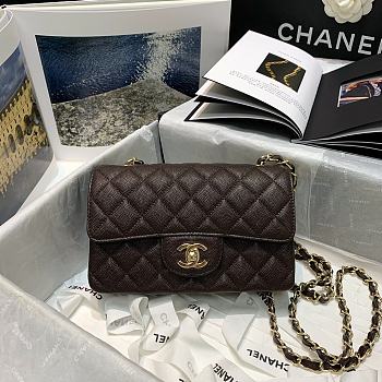 Forubags Chanel Classic Double Flap Bag Brown - 20cm