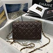 Forubags Chanel Classic Double Flap Bag Brown - 20cm - 3
