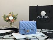 Forubags Chanel Classic Double Flap Blue Mini Bag - 16cm - 1