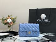 Forubags Chanel Classic Double Flap Blue Medium Bag - 20cm - 1