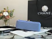 Forubags Chanel Classic Double Flap Blue Medium Bag - 20cm - 3