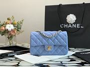 Forubags Chanel Classic Double Flap Blue Medium Bag - 20cm - 2