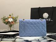 Forubags Chanel Classic Double Flap Blue Large Bag - 25cm - 2