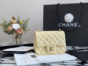 Forubags Chanel Classic Double Flap Creme Mini Bag - 16cm