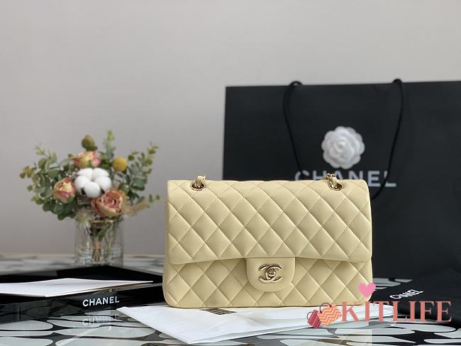 Forubags Classic Double Flap Creme Large Bag - 25cm - 1
