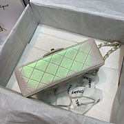 Forubags Chanel Classic Double Flap Metalic White Bag Yellow Hardware - 20cm - 5