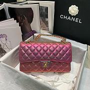 Forubags Chanel Classic Double Flap Metalic Pink Bag Gold Hardware – 25.5x15x6cm - 1