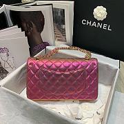 Forubags Chanel Classic Double Flap Metalic Pink Bag Gold Hardware – 25.5x15x6cm - 2