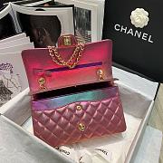 Forubags Chanel Classic Double Flap Metalic Pink Bag Gold Hardware – 25.5x15x6cm - 6