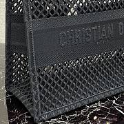 Forubags Christian Dior Mesh Book Tote Black - 36cm - 6