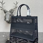 Forubags Christian Dior Mesh Book Tote Black - 36cm - 5