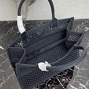 Forubags Christian Dior Mesh Book Tote Black - 36cm - 3