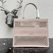 Forubags Christian Dior Mesh Book Tote Pink - 36cm - 1
