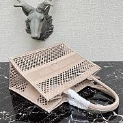 Forubags Christian Dior Mesh Book Tote Pink - 36cm - 3