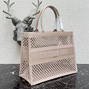 Forubags Christian Dior Mesh Book Tote Pink - 36cm - 5