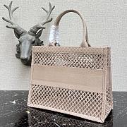 Forubags Christian Dior Mesh Book Tote Pink - 36cm - 6