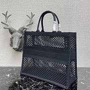 Forubags Christian Dior Mesh Book Tote Black - 41cm - 4