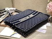 Forubags Christian Dior Book Tote Blue Oblique Embroidery - M1296Z - 41cm - 2