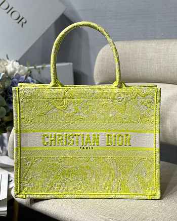 Forubags Christian Dior Book Tote Small Lime - M1296ZR - 36.5x28x14cm