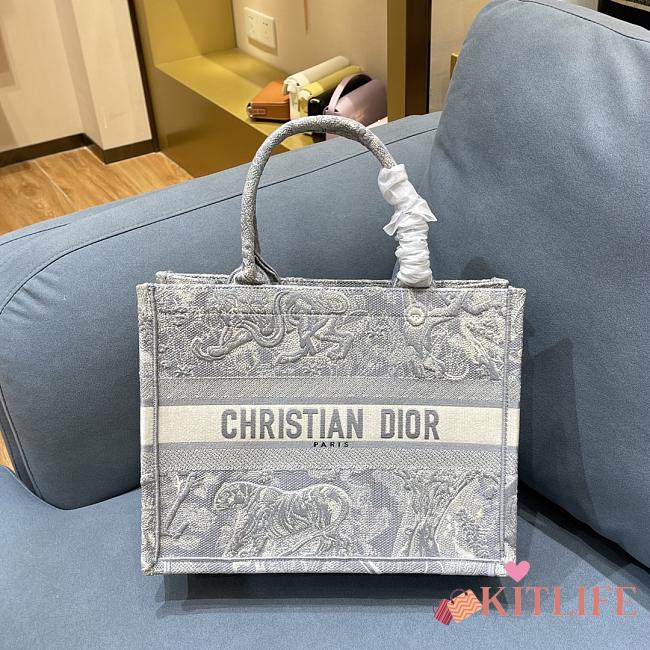 Forubags Dior Tote Book Reverse Gray - 36cm - 1