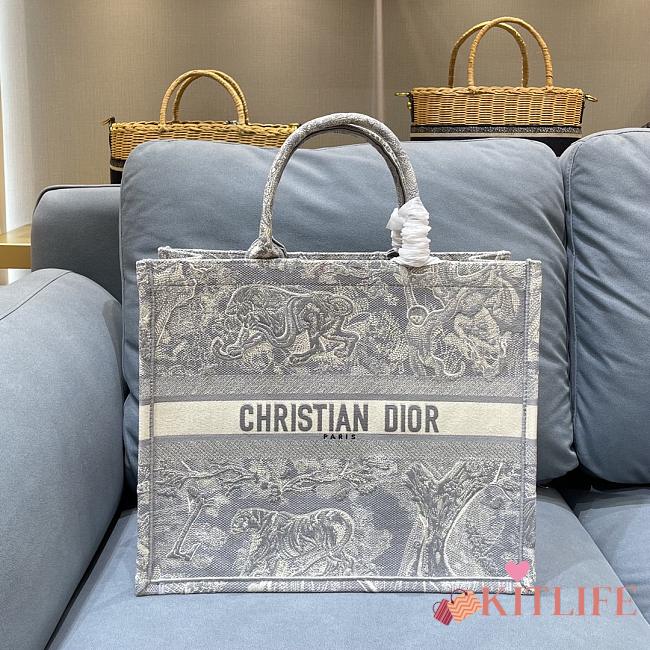Kitlife Dior Tote Book Reverse Gray - 41cm - 1