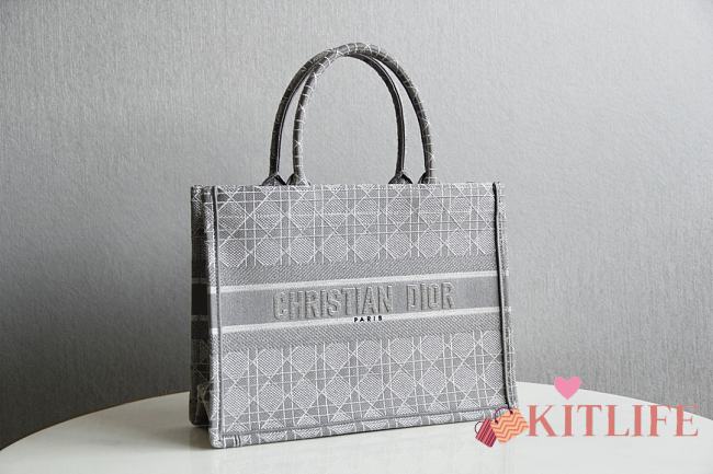 Forubags Christian Dior Tote Book Gray 1286 - 36.5x28x17.5cm - 1