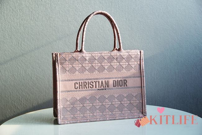 Forubags Christian Dior Tote Book Pink 1286 - 36.5x28x17.5cm - 1