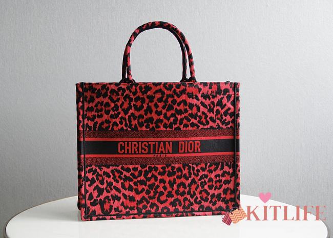 Forubags Christian Dior Tote Book Mizza Red - 1286 - 41cm - 1