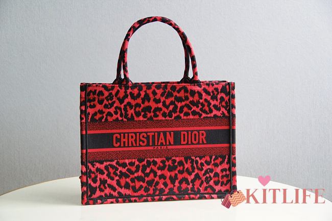 Forubags Christian Dior Tote Book Mizza Red - 1286 - 36cm - 1