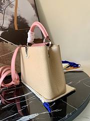 Forubags LV Capucines BB Taurillon Beige/Pink - M55910 - 27.0 x 21.0 x 10.0 cm - 2