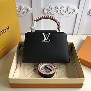 Forubags Louis Vuitton Capucines BB Taurillon Leather Black - M56408 – 31 x 21x 11cm - 5