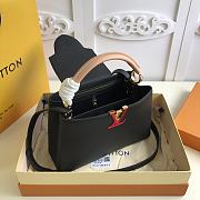 Forubags Louis Vuitton Capucines BB Taurillon Leather Black - M56409 – 31.5 x 20.0 x 11.0 cm - 5