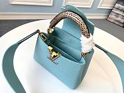 Forubags Louis Vuitton Capucines Nile Snake Skin Blue Mini - M96467 – 21x14x8cm - 3