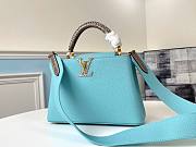 Forubags Louis Vuitton Capucines Nile Snake Skin Blue - M96467 – 27x18x9cm - 1