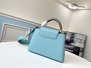 Forubags Louis Vuitton Capucines Nile Snake Skin Blue - M96467 – 27x18x9cm - 6