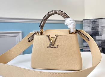 Forubags Louis Vuitton Capucines Nile Snake Skin Beige Mini - M96467 – 21x14x8cm