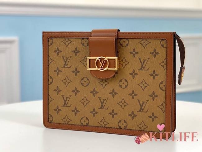 Forubags Louis Vuitton Pochette Dauphine Monogram Reverse Canvas Yellow Flower - M69184 – 27.0 x 20.5 x 7.0 cm - 1