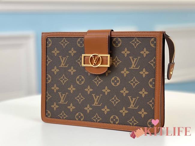 Forubags Louis Vuitton Pochette Dauphine Monogram Reverse Canvas Old Flower - M69184 – 27.0 x 20.5 x 7.0 cm - 1