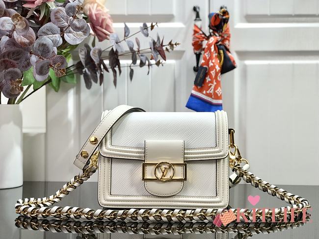 Forubags Louis Vuitton Dauphine MM Epi Leather White - M55964 – 20 x 15 x 9 cm - 1